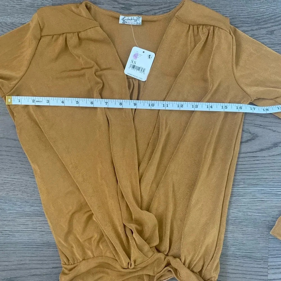 Free People Turnt Bodysuit - Size XS - Golden Nugget - NWT - Picture 6 of 11